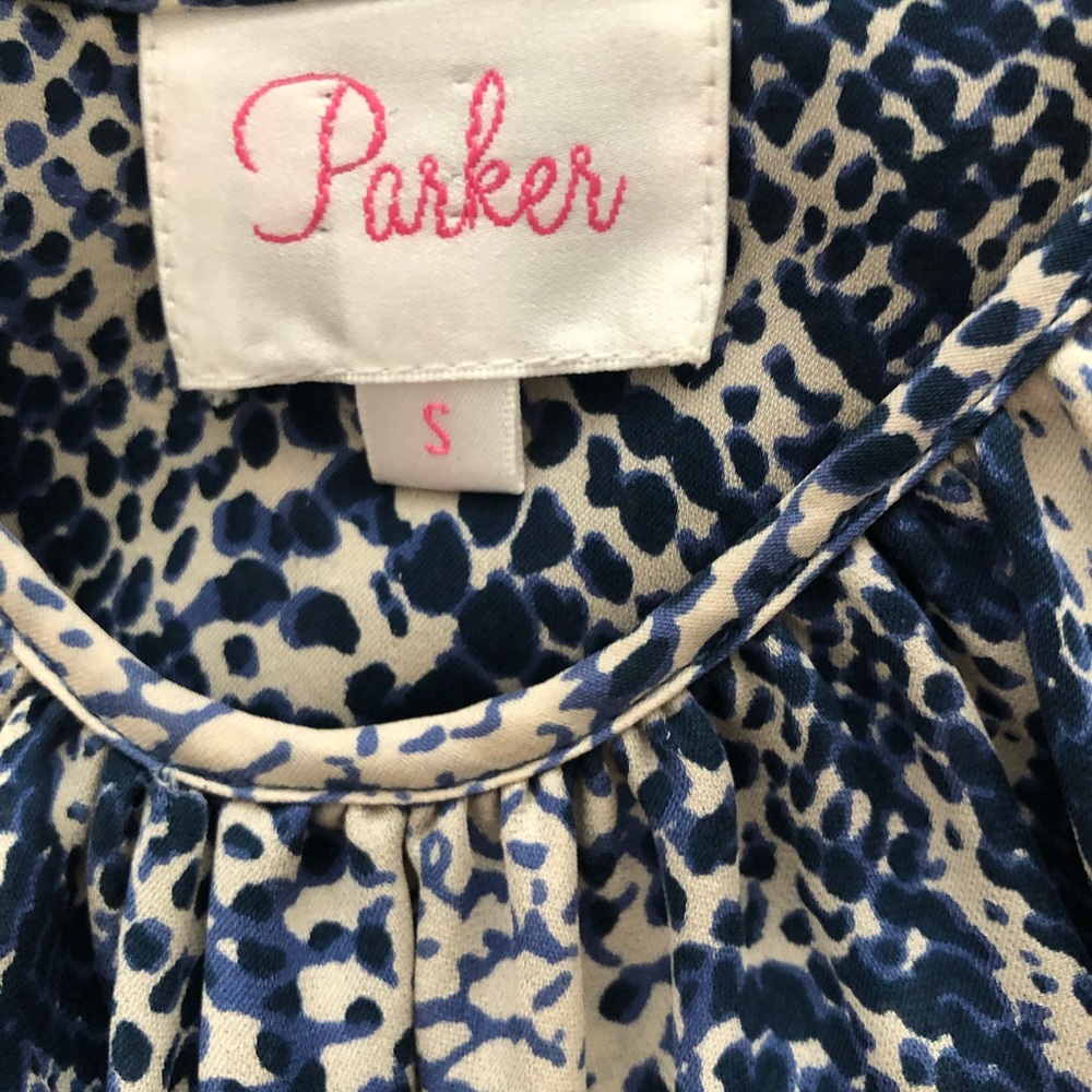 Parker Silk Snakeskin-Print, Open Shoulder Tunic - image 7
